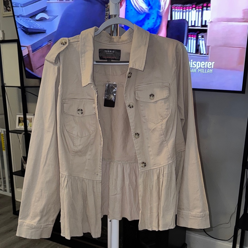 Torrid Women's Beige Utility Jacket
